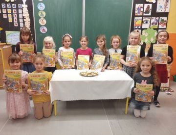Slavnost slabikáře v 1. třídě